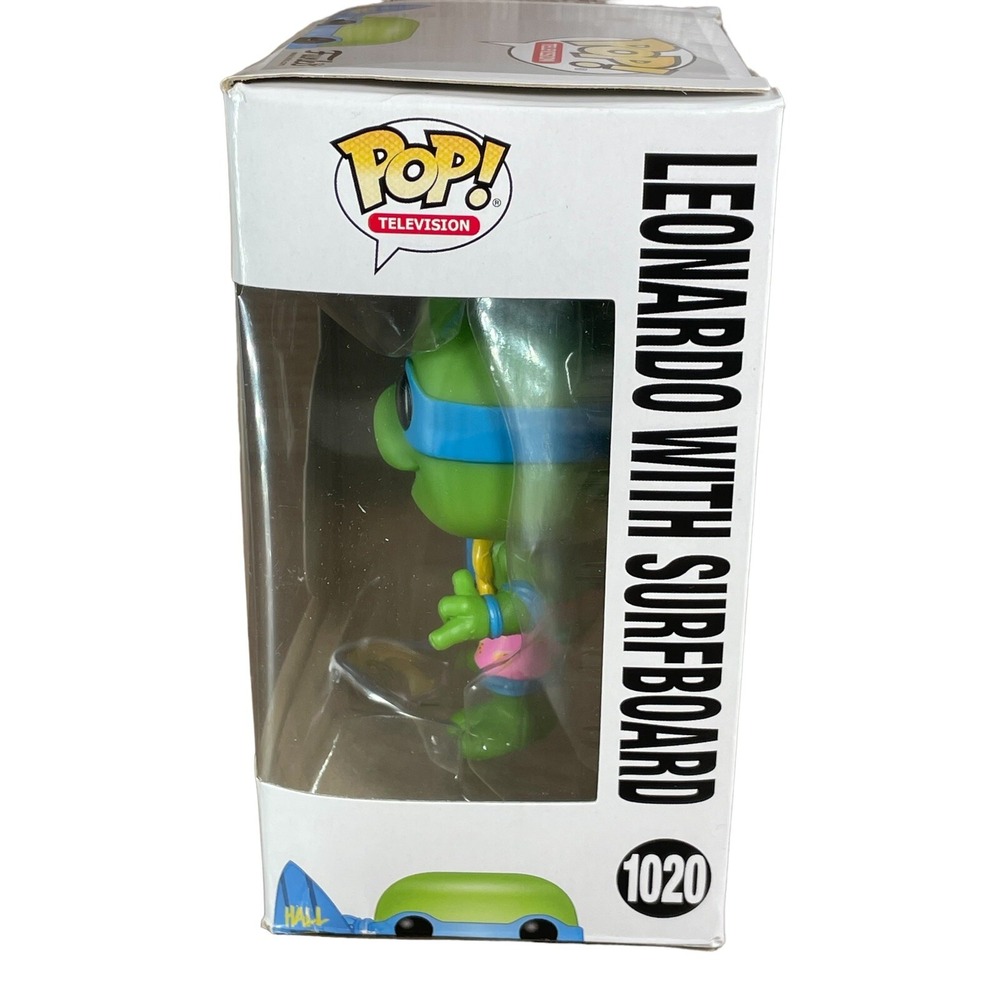 Funko Pop SDCC 2020 Comic Con TMNT Leonardo With‎ Surfboard - DAMAGED BOX - Picture 3 of 9